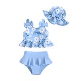 Roupa De Banho Para Bebês Mioglrie Girl De 3 A 6 Meses Com Biquíni E Tanquíni