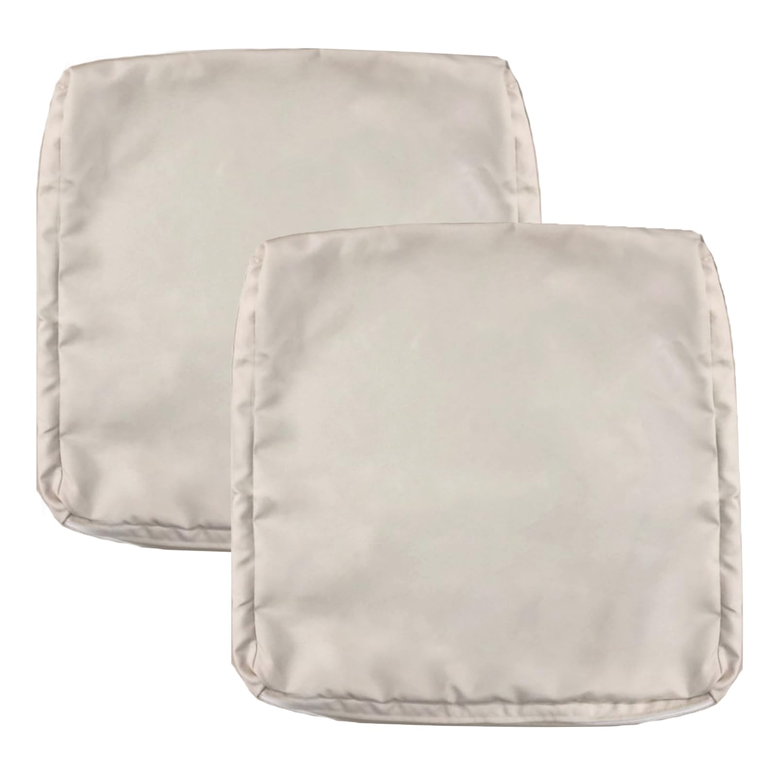 Capa De Almofada De Pátio Flymei Impermeável 25x25x13cm Bege, Pacote Com 2