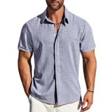 Camisa Social Casual Mapick Masculina De Manga Curta Com Botões