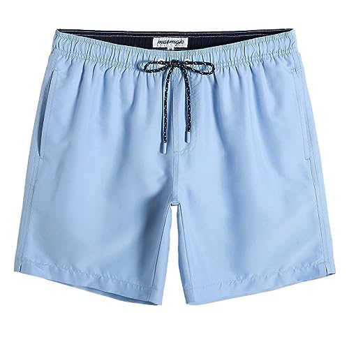 Calções De Banho Magic Quick Dry Swim Shorts Para Homens Lake Blue