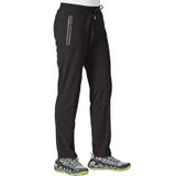 Calças Masculinas Tbmpoy Travel Hiking Quick Dry Windbreaker Pretas S