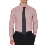 Camisa Social Masculina J.ver, Sem Rugas, Manga Comprida, Rosa Empoeirado