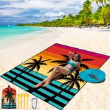 Cobertor De Praia Wiwigo Impermeável À Prova De Areia 200x230cm Para 2-8