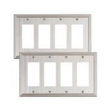 Placas De Comutação Treewell Quad Decorator Outlet Cover 4 Gang