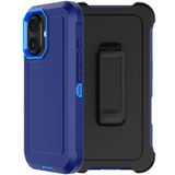 Capa Rubcase Para Iphone 16 De 6,1 Polegadas Com Clipe De Cinto Azul