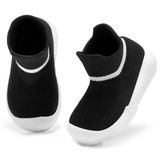 Meias Morendl Toddler Pretas De 0 A 6 Meses Antiderrapantes