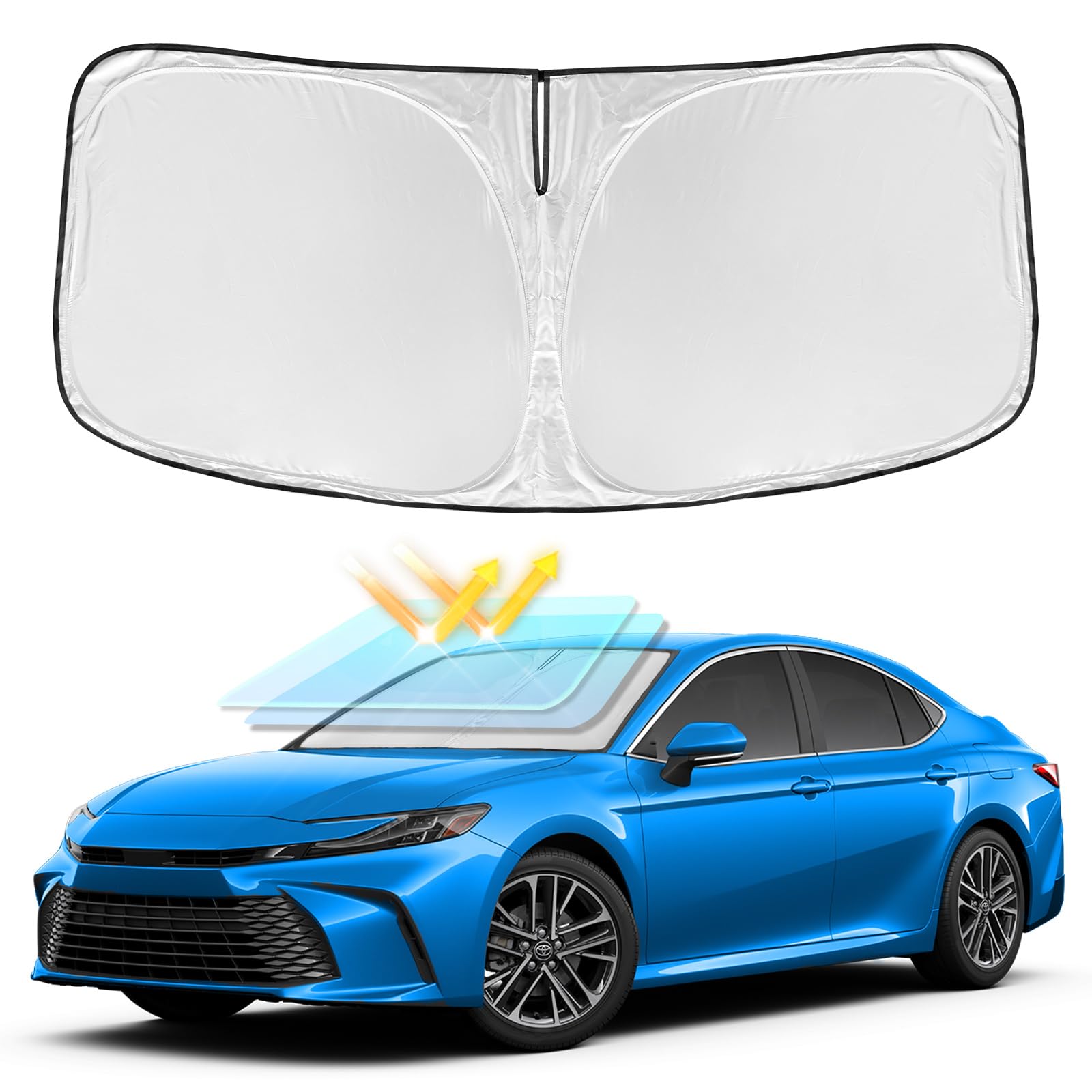 Proteção Solar De Pára-brisa Zoibv Para Toyota Camry 2025