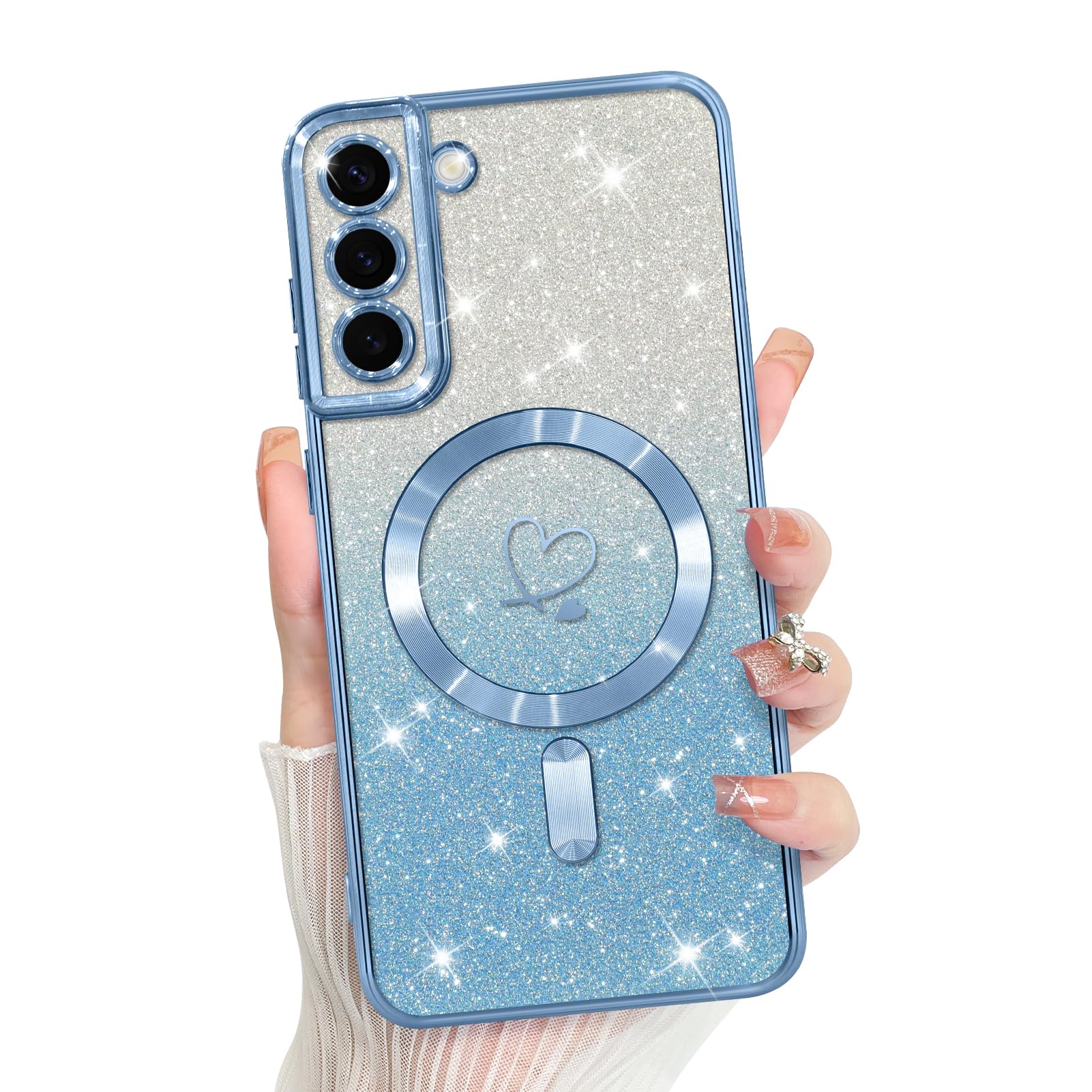 Capa De Celular Bonoma Compatível Com Samsung Galaxy S22 Azul