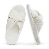 Chinelos Majoallure Cozy Memory Foam Arch Support Femininos Brancos