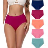 Roupa Íntima Curta De Algodão Pós-parto Para Mulheres, Pacote Com 5