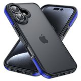 Capa De Celular Yriklso Para Iphone 16 Azul À Prova De Choque De 6,1 Polegadas