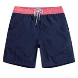 Calções De Banho Mamagic Masculinos Quick Dry Solid Navy-glm007 Tamanho L
