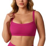 Sutiã Esportivo Unissu Hugcurve Ajustável Acolchoado Yoga Rose Xs