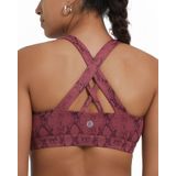 Sutiã Esportivo Running Girl High Support Python Red Para Mulheres