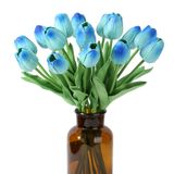 Flores Artificiais Situmeizi Blue Tulips 15 Unidades Para Decoração De Casa