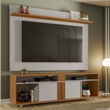 Rack Com Painel Para Tv Até 70 Polegadas 180cm Com Ripado Freijó Trend/off White Tx