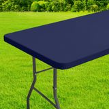 Toalha De Mesa De Poliéster Impermeável Para Mesa Dobrável De 8 Pés