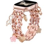 Pulseira Apple Watch Daqin, Pulseira De Metal Elegante Para Mulheres, 44 Mm
