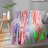 Cobertor Tehalk Unicorn Glow In The Dark Para Meninas De 3 A 12 Anos