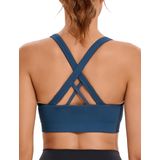 Sutiã Esportivo Running Girl De Alto Impacto Azul Escuro Para Mulheres