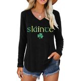 Camiseta Feminina Sláince Irish St Patricks Day Lucky Clover