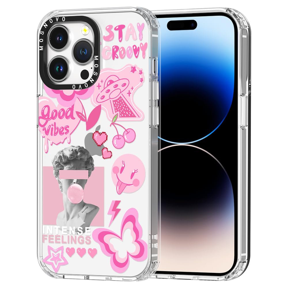 Capa De Telefone Mosnovo Para Iphone 14 Pro Max Buffertech Rosa