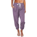 Calça De Moletom Feminina Automet Lounge, Pijama, Corredores, Roxo Claro, S