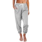 Calça De Moletom Feminina Automet, Lounge, Casual, Cinza, Tamanho M
