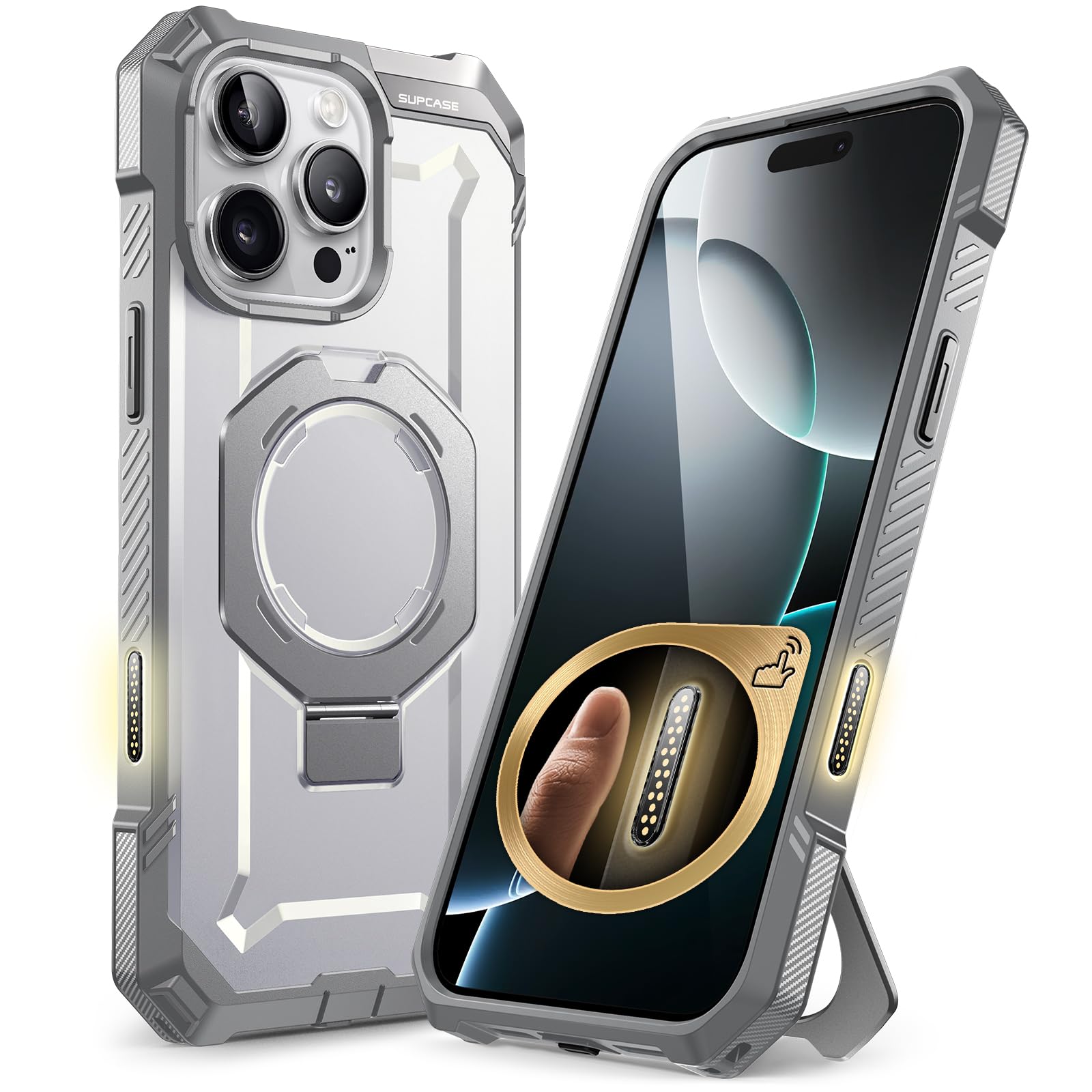 Capa Para Celular Supcase Unicorn Beetle Grip Iphone 16 Pro Max Branca