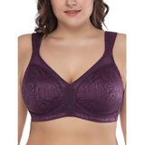 Sutiã Feminino Deyllo Com Cobertura Total Plus Size Minimizer Roxo