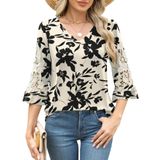Blusa Túnica Rapbin Summer Dressy Casual Manga 3/4 Feminina