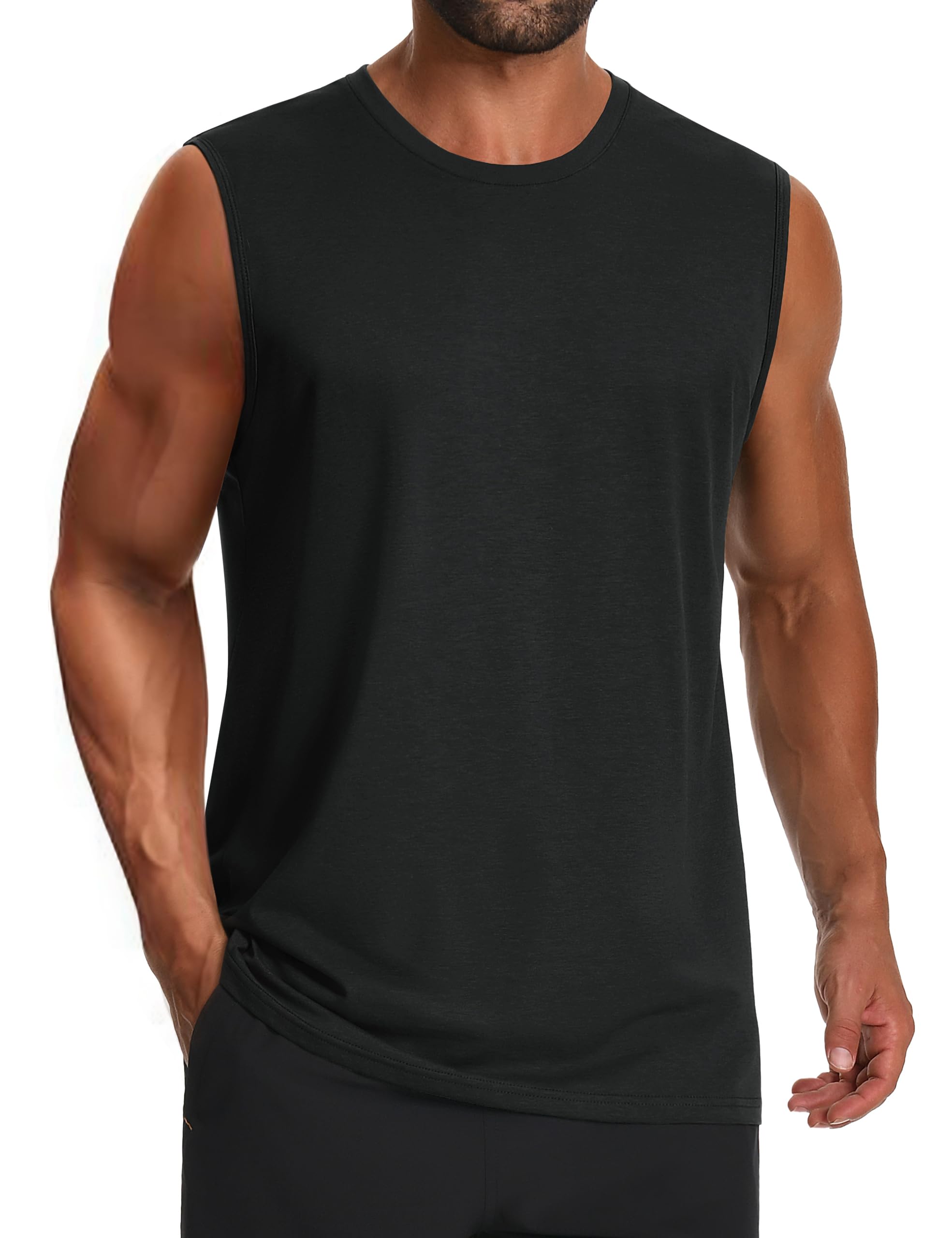 Camiseta Regata Masculina Cotrasen Com Proteção Solar Rash Guard Preta S