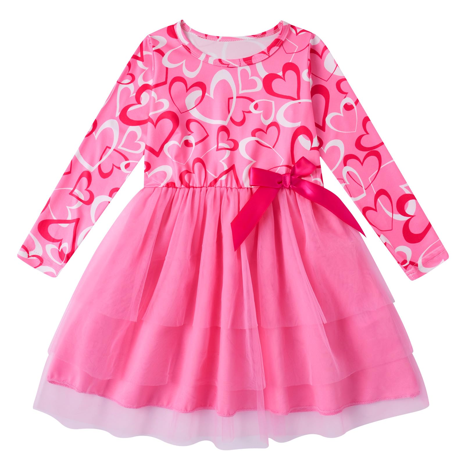 Vestido Tutu Vieille Valentines Para Meninas Pequenas 5t Rosa 6x