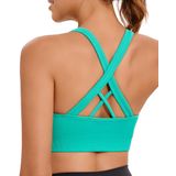 Sutiã Esportivo Running Girl High Support Yoga Verde Tamanho M