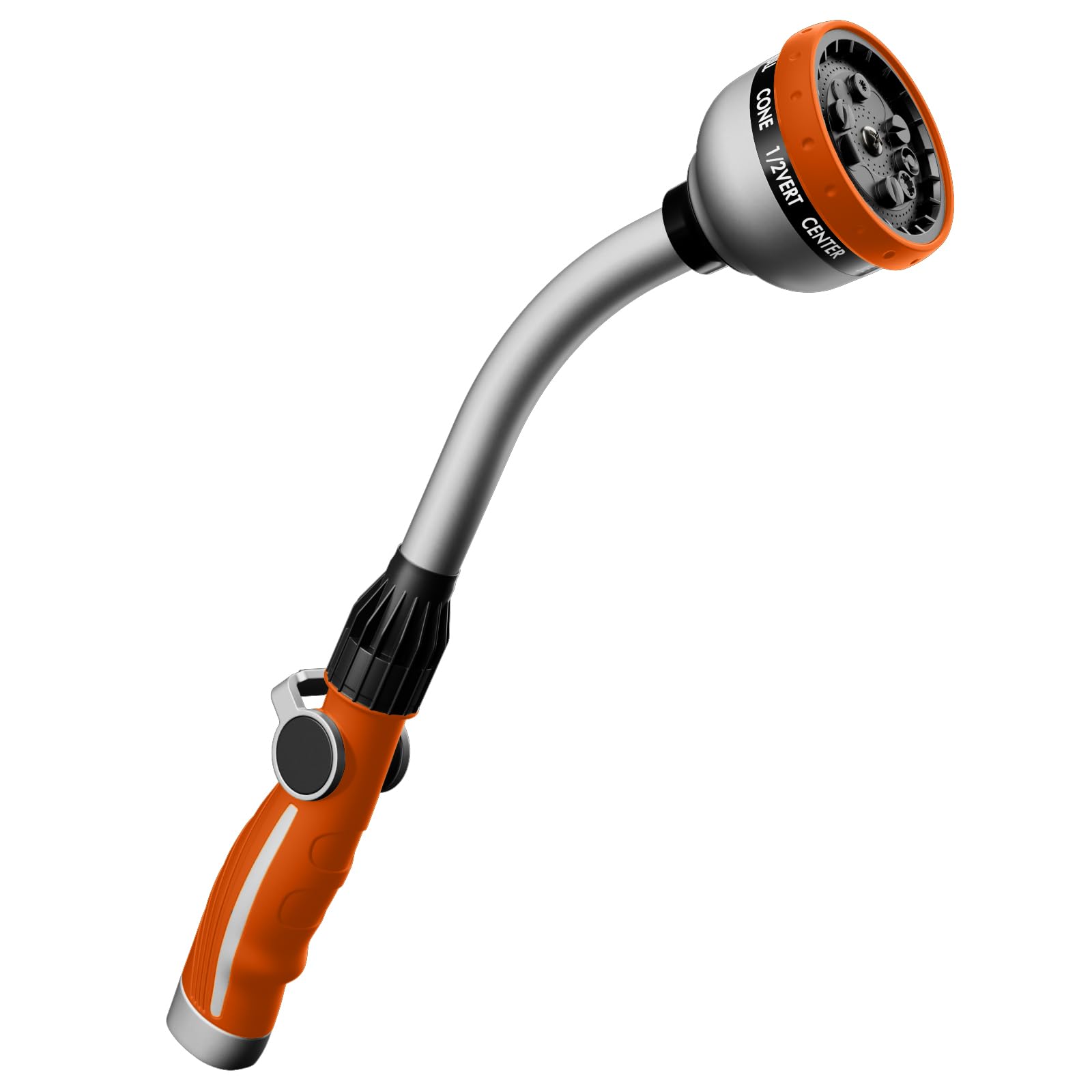 Watering Wand Restmo Heavy Duty 10 Spray Patterns Orange