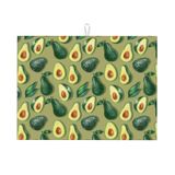 Tapete De Secagem De Pratos Indokyeyqaz Green Avocado 45x60cm Microfiber