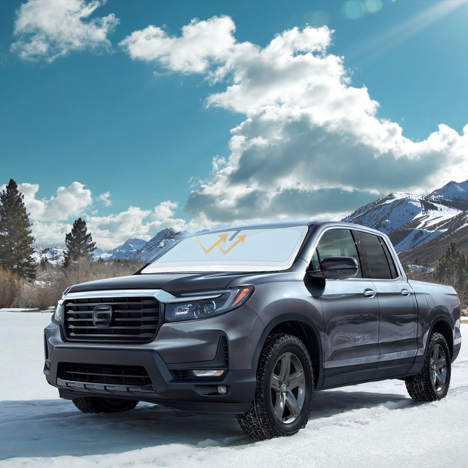 Pára-brisa Sun Shade Slogento Para Honda Ridgeline 2017-2025