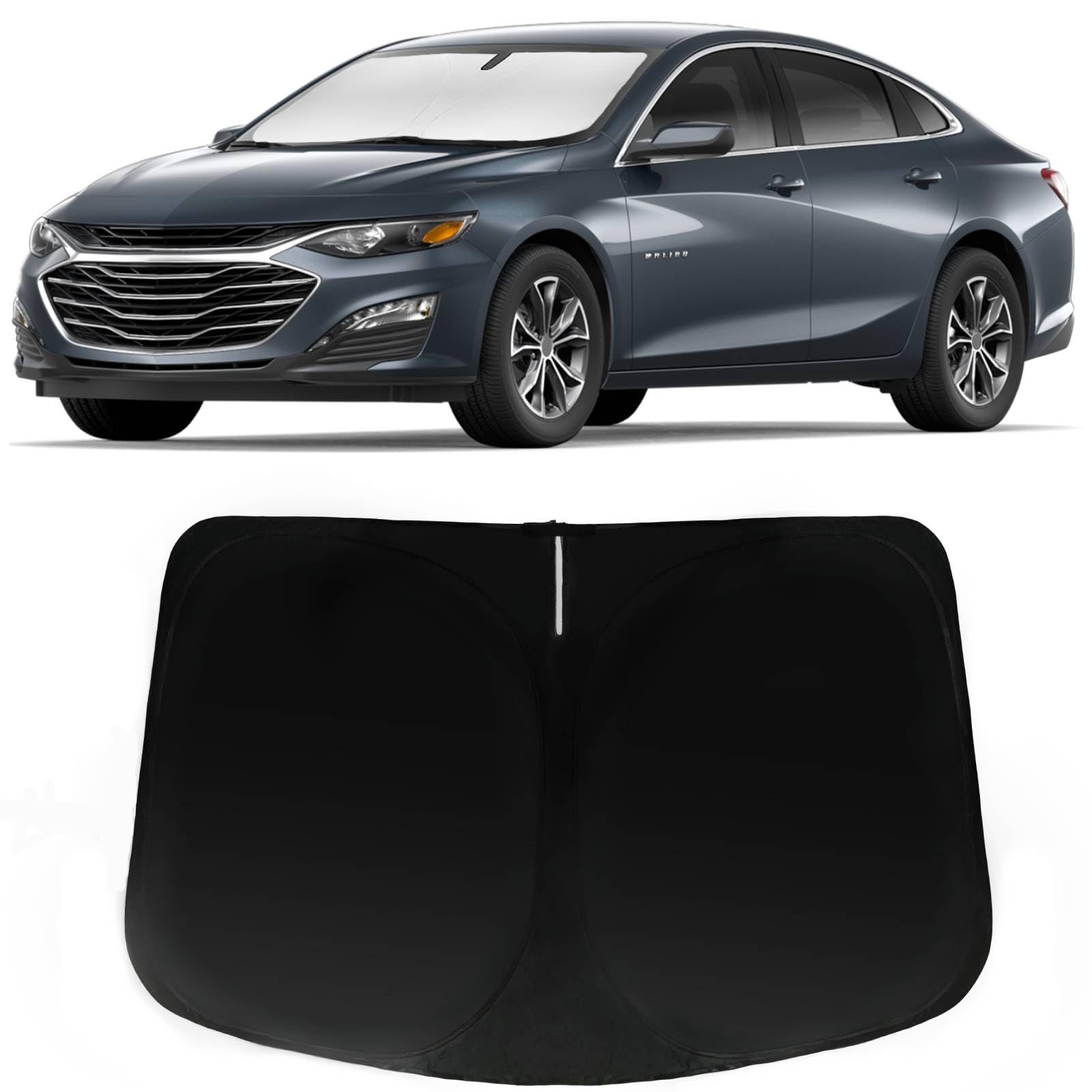 Pára-brisa Sun Shade Paimoho Para Chevrolet Malibu 2016-2025
