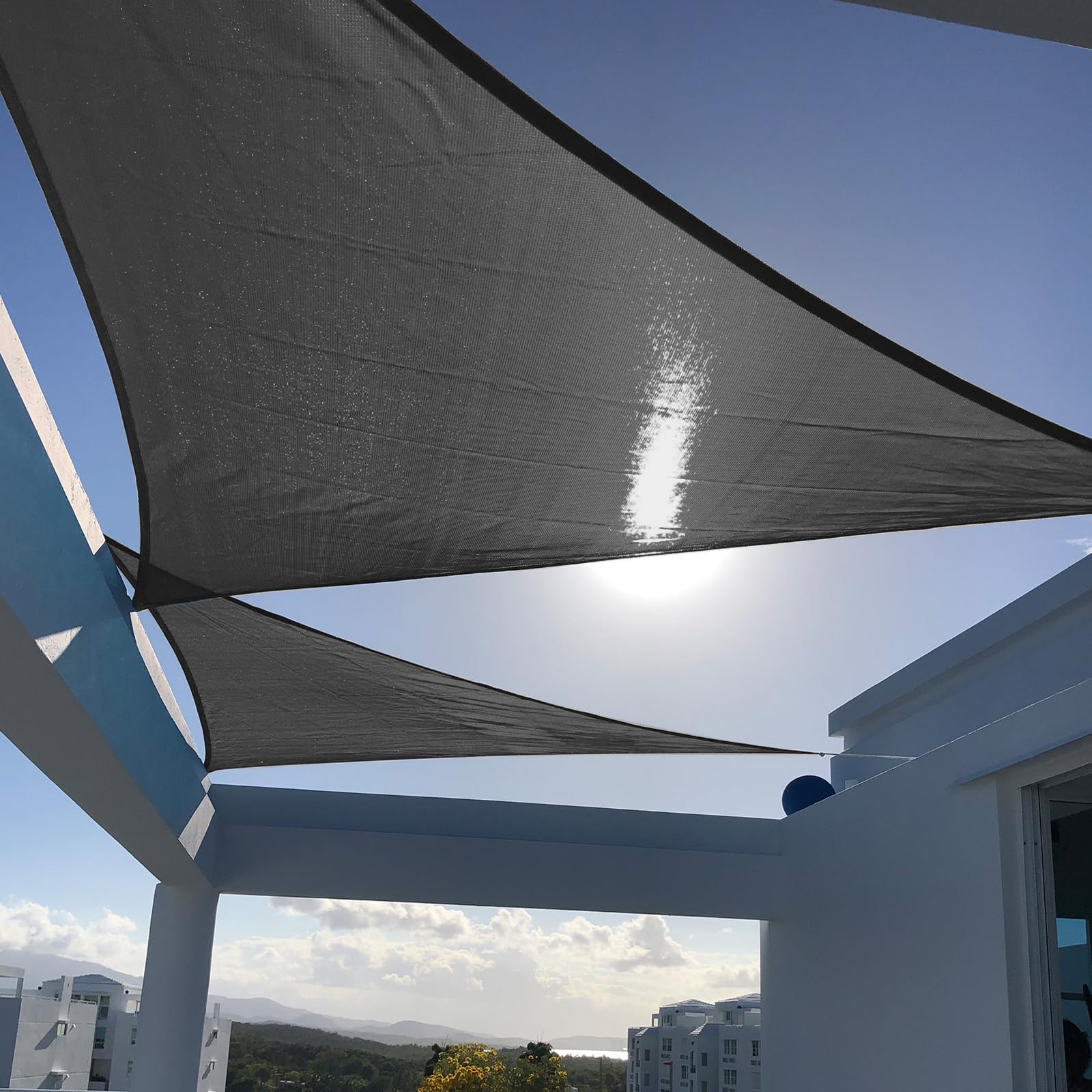 Sun Shade Sail Sunny Guard 2,4 X 2,4 X 2,4 M Triângulo Grafite Cinza