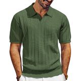 Camisa Polo Pj Paul Jones Com Decote Em V Tricotada De Manga Curta Para Homens