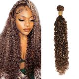 Pacote De Cabelo Auokmar P4/30 Water Wave 100g 34in 8a Peruano