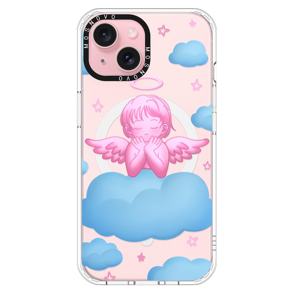 Capa De Telefone Mosnovo Compatível Com Iphone 15 Pink Serenity