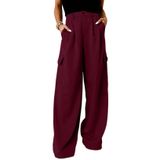 Calças Cargo Dokotoo Work Dokotoo Rosa Para Mulheres Plus Size 2024