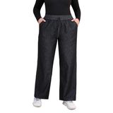 Jeans Love Welove Fashion Wide Leg Para Mulheres, Tamanho Grande, 3gg