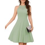 Vestido De Festa Bbonlinedress Halter Prom Para Mulheres Verde Claro
