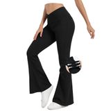 Jeans Toniry Bell Bottom Para Mulheres De Cintura Alta Flare Black