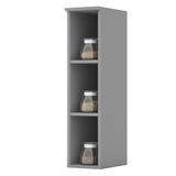 Armario Aereo Com Nicho Mdf 20 Cm Americana C360 Cinza Henn