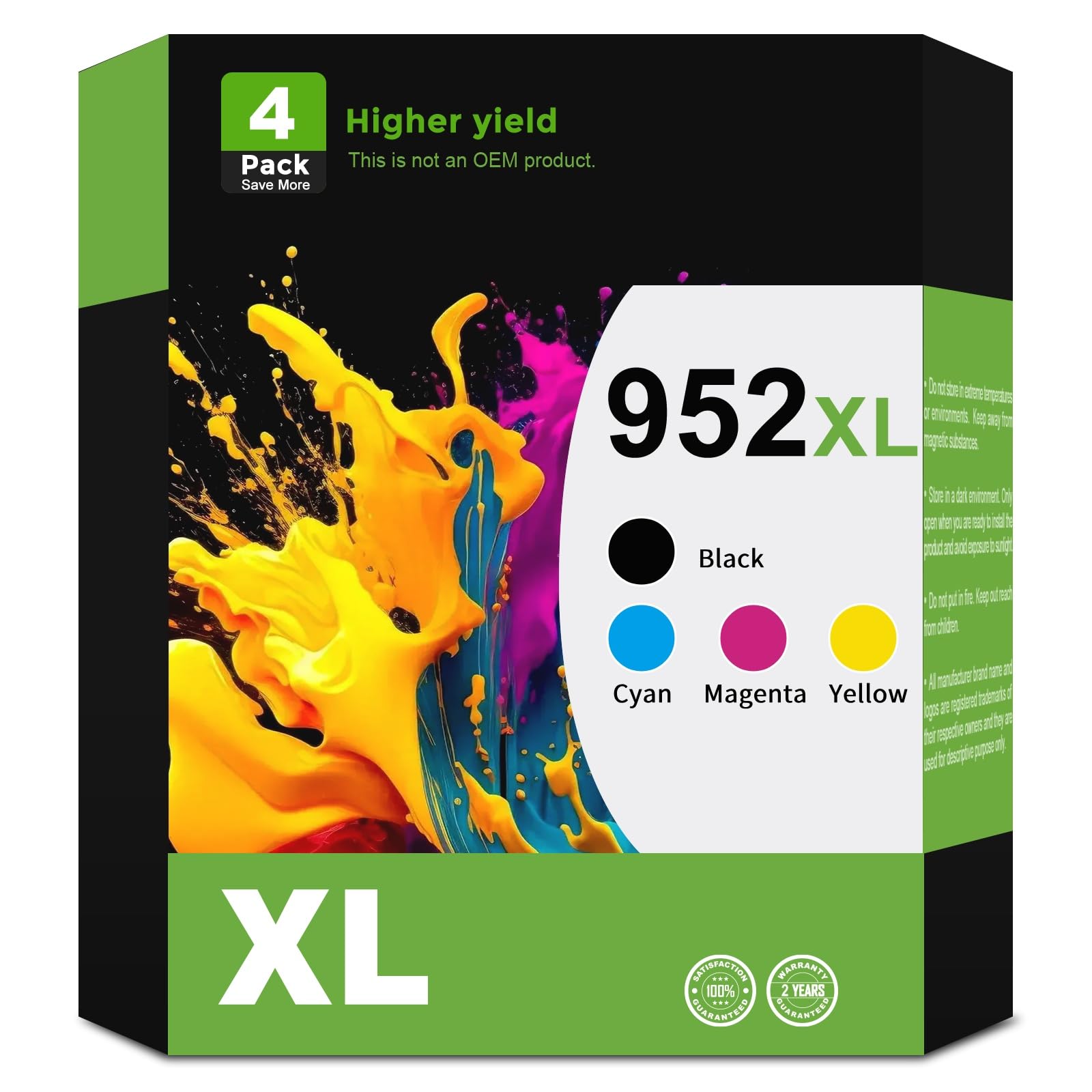Pacote Combinado De Cartuchos De Tinta Ankink 952xl Compatível Com Hp 952 Xl