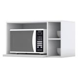 Armario Aereo Para Microondas Mdf 80 Cm Americana C557 Branco Henn