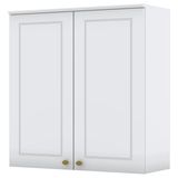 Armario Aereo 2 Portas Mdf 80 Cm Americana C356 Branco Henn